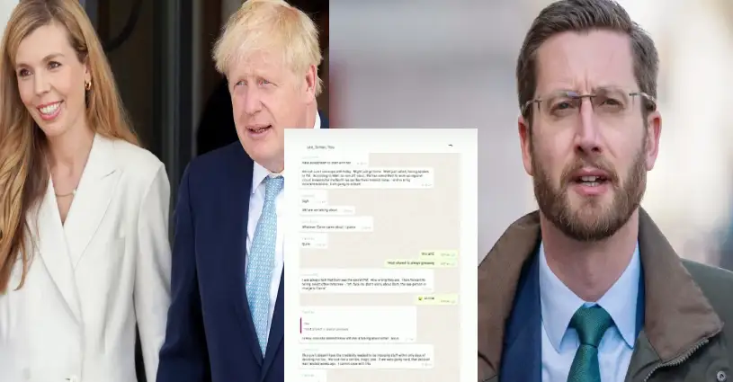 Trending, Simon Case, Simon Case WhatsApp Chats, Simon Case WhatsApp Chats Leaked, Leaked Simon Case WhatsApp Chats, Simon Case Chats, Simon Case Boris Johnson Wife, Boris Johnson Wife Simon Case Chats, Carrie Johnson Simon Case Chats- True Scoop