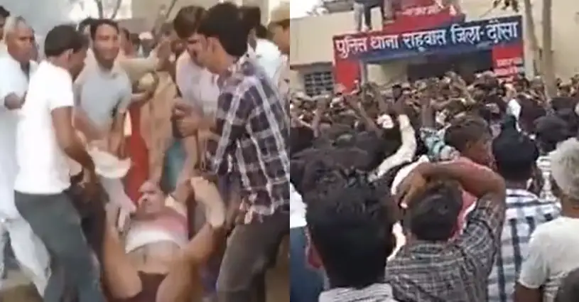 Rajasthan Sub-Inspector on election duty rapes 4-year-old girl; Angry mob assault him on Video