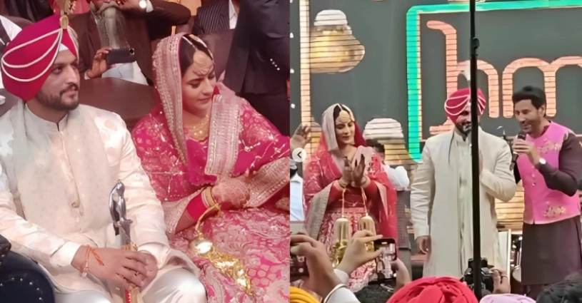 Gurnam Bhullar Marriage: Harbhajan Maan performs at Punjabi singer's wedding in viral video