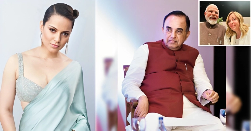 'He links every woman with PM Modi in sexual context': Kangana Ranaut blasts BJP leader over 'Melodi' Selfie | OTT,Subramanian Swamy,Subramanian Swamy Melodi Selfie- True Scoop