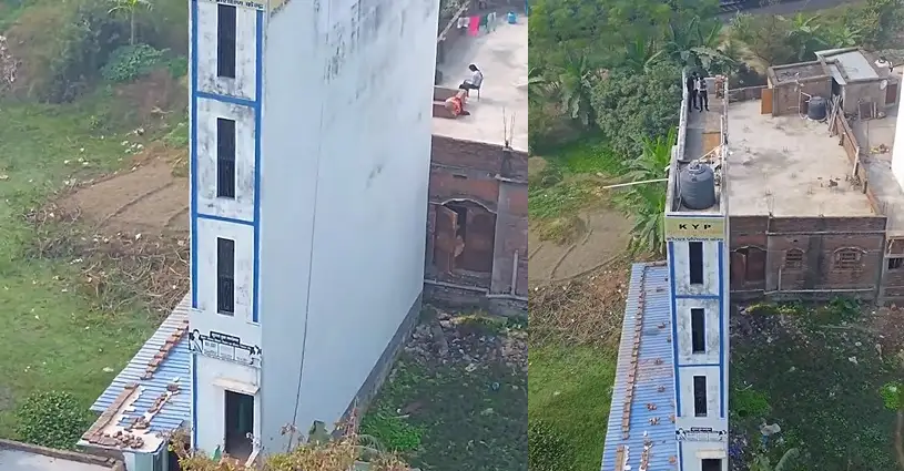 Bihar man builds 'thinnest Burj Khalifa' on 6 ft land for wife in Muzzafarpur; Watch Video