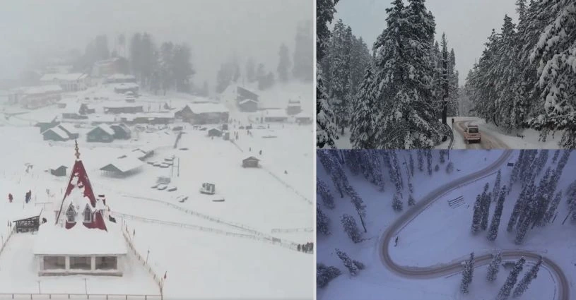 Gulmarg Jammu & Kashmir, Winter Paradise India, Snowfall in J&K, Kashmir Famous Skiing resort