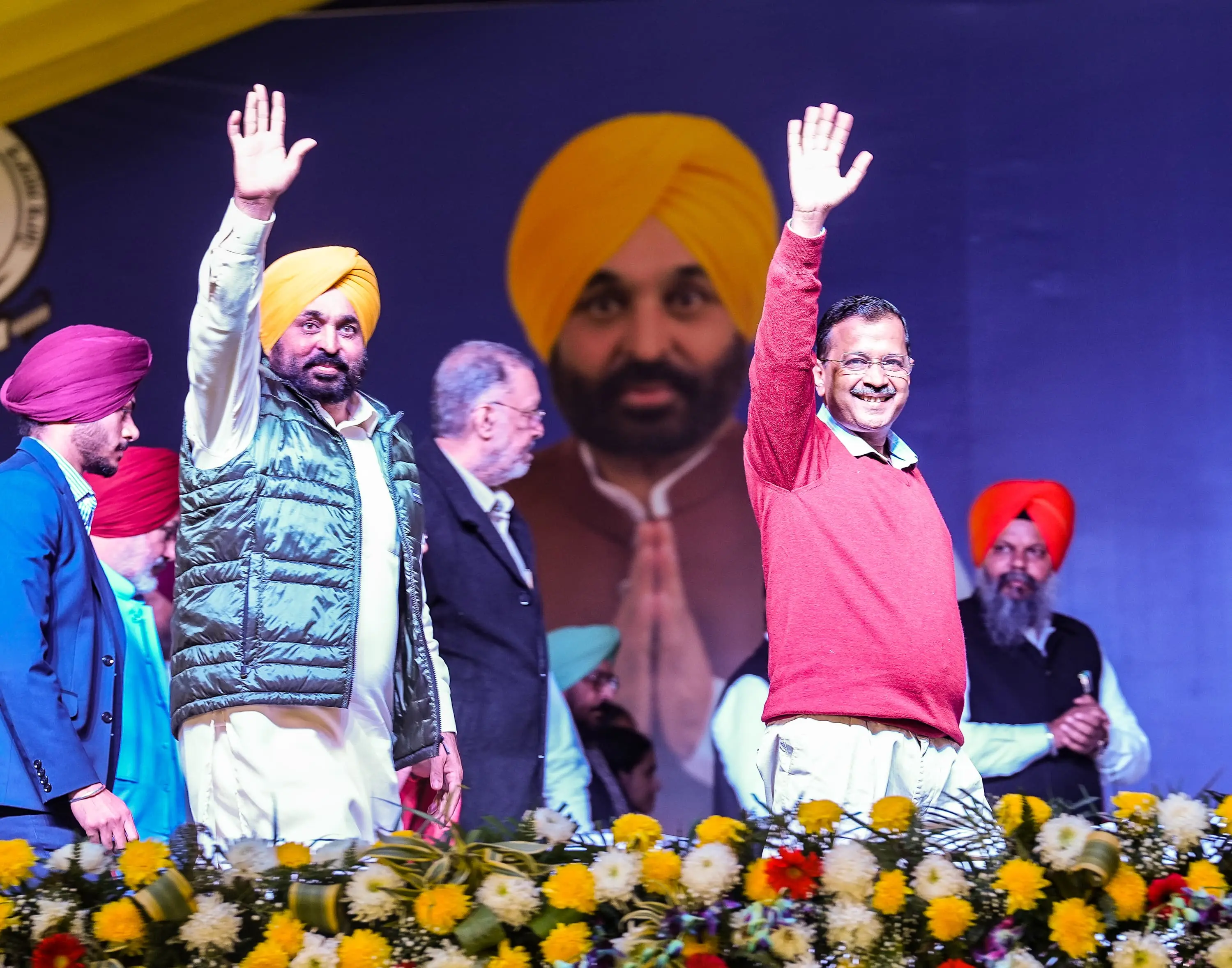 Bhagwant singh mann and arvind kejriwal envision that through ‘ghar ghar muft ration’ punjab will emerge as lighthouse for food security in country