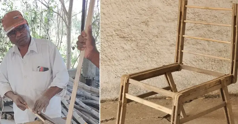 First Story Positive: Gujarat man makes India's first patented Bamboo chair which can last up to 20 years
