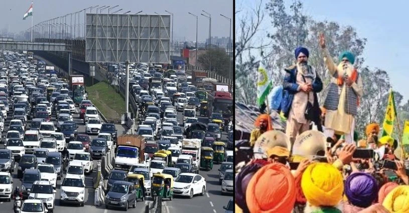 Farmers Protest Bharat Bandh Traffic Update Traffic Route Punjab