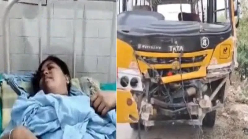 14 children injured as truck collides with a school bus on Barnala-Chandigarh road | Punjab,Barnala-Chandigarh-Accident,Barnala-Chandigarh-Road-Accident- True Scoop