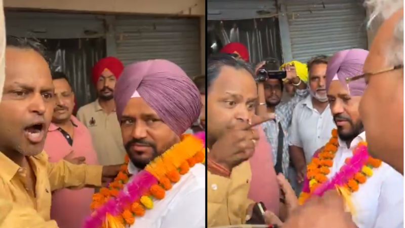 VIDEO: Faridkot LS candidate Karmjit Anmol faces protest by Mandi Commission agents in Kot Kapura | Lok Sabha Election 2024,Punjab,Karamjit-Anmol- True Scoop