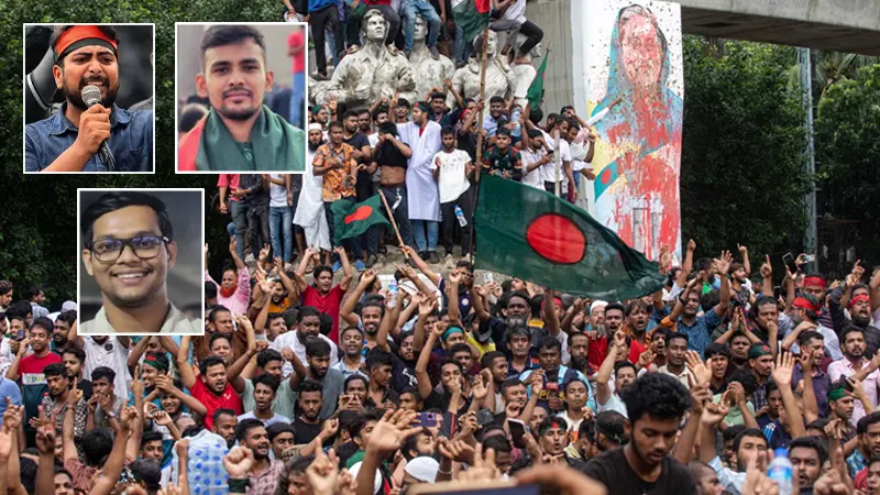 Trending, Nahid Islam, Asif Mahmud, Abu Bakar Majunder, Dhaka University students, Sheikh Hasina, Dhaka University Students Sheikh Hasina, Bangladesh Students Protest Reason- True Scoop