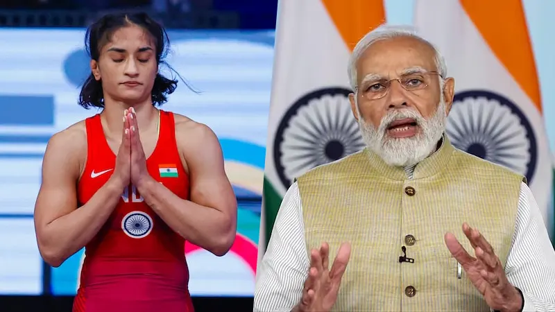 Vinesh Phogat, Vinesh Phogat PM Modi, Vinesh Phogat Disqualification, Vinesh Phogat Disqualification Paris Olympics, Vinesh Phogat Disqualification PM Modi Reaction, India, Trending- True Scoop