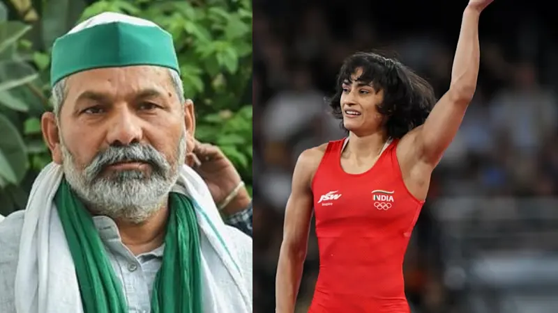 India, Trending, Rakesh Tikait, Rakesh Tikait Vinesh Phogat, Rakesh Tikait on Vinesh Phogat disqualification, Vinesh Phogat disqualification, Modi Government Conspiracy- True Scoop