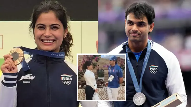 India, Trending, Neeraj Chopra, Neeraj Chopra Marriage, Manu Bhaker, Neera Chopra Manu Bhaker Marriage, Neeraj Chopra Manu Bhaker Paris Olympics, Manu Bhaker Wedding, Neeraj Chopra Manu Bhaker Video- True Scoop