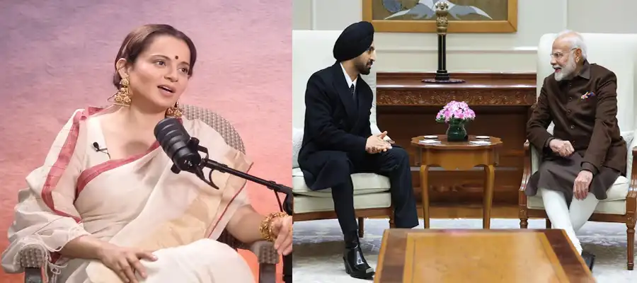 Kangana Ranaut, Kangana Ranaut on Modi Diljit Meeting, Kangana Ranaut Reaction Modi DIljit Meeting, PM Modi Diljit Dosanjh Meeting, Kangana Ranaut Diljit Dosanjh, OTT- True Scoop