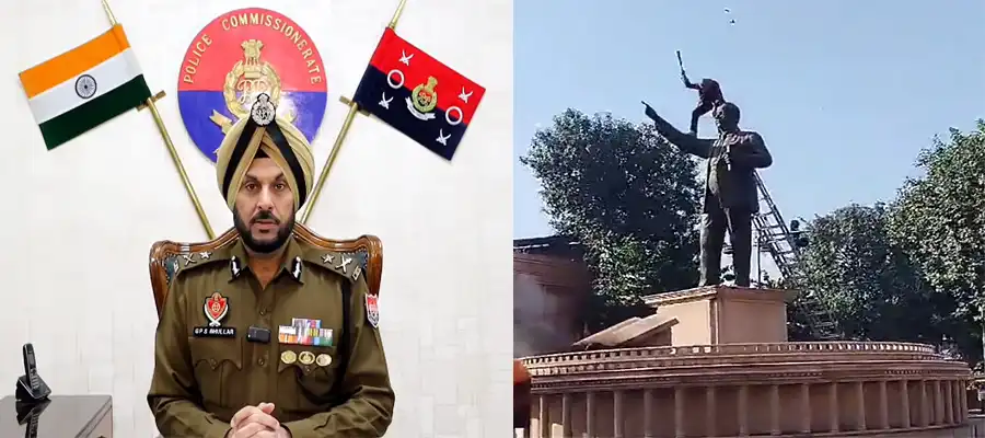 Amritsar Ambedkar Statue, Ambedkar Statue Vandalised Republic Day, Republic Day 2025 Amritsar Ambedkar Statue, Heritage Street Ambedkar State, Amritsar Commissioner Ambedkar State Reaction, Punjab- True Scoop