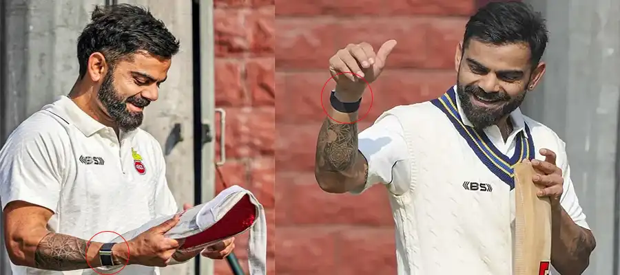 Virat Kohli, Virat Kohli Wristband, Virat Kohli Watch, Virat Kohli Fit Wrist Band, Virat Kohli Wrist Band Uses, Virat Kohli Hydroknit Wrist Band, DelhivsRailways Ranji Match, Virat Kohli Ranji Trophy, India, Trending- True Scoop