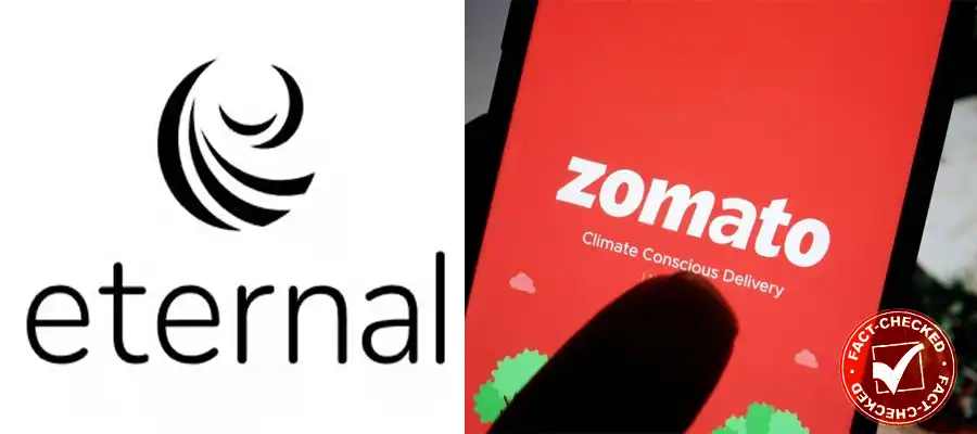 Zomato Name Change, Zomato Eternal, Why Zomato Changed Name, Zomato Eternal Name Change, Deepinder Goyal Zomato Name Change, Fact Check- True Scoop