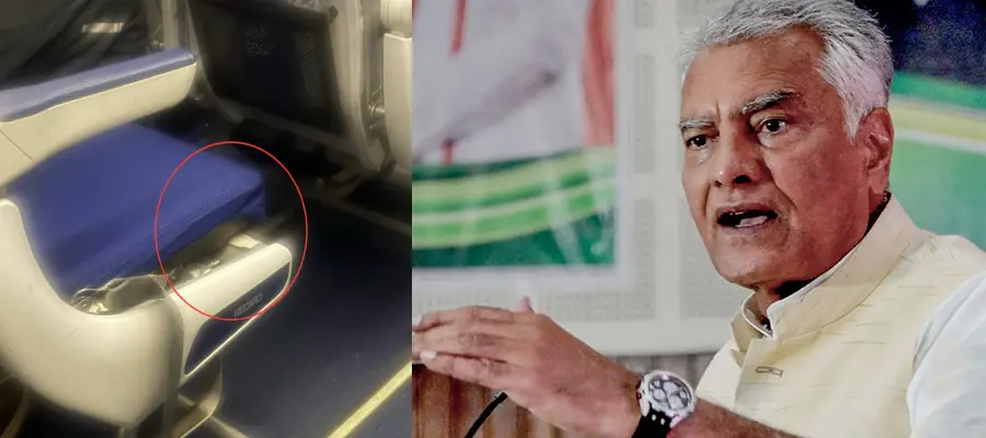 Sunil Jakhar, Sunil Jakhar Indigo, Sunil Jakhar Indigo Seats, Sunil Jakhar Indigo Loose cushions seat, Sunil Jakhar Airline Seats, Indigo Airline Reaction Sunil Jakhar Complain, Punjab, India- True Scoop