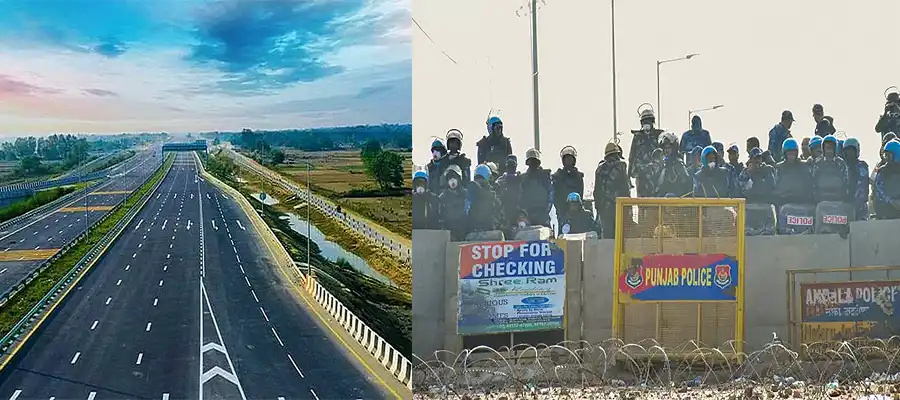 Shambhu Border, Shambhu Border Blockade, Delhi Amritsar Alternate Route, Amritsar Delhi Alternate Route, Jalandhar Delhi Alternate Route, Shambhu Border Opening, Punjab- True Scoop