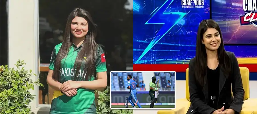 Pakistani TV anchor, Pakistani TV anchor Hardik Pandya Chhapari, Arshia Abbas Hardik Pandya, Arshia Abbas Hardik Pandya Chhapari, Champions Trophy 2025, Arshia Abbas Instagram, Pakistani TV host Hardik Chhapri Instagram, Trending- True Scoop