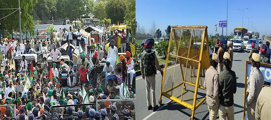 Chandigarh Chalo, Chandigarh Chalo Protest, Chandigarh Chalo Protest Punjab, Farmers Bhagwant Mann Chandigarh Chalo, Punjab Police SKM Farmers Chandigarh Chalo, Punjab- True Scoop