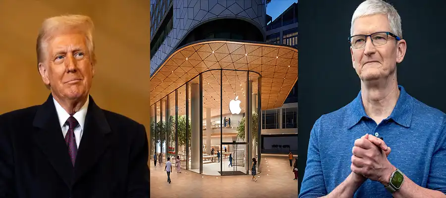 Apple vs Donald Trump, Donald Trump, Donald Trump Apple Production base, Apple manufacturing Base India, Trump Threat Apple India, List of Indian cities Apple Units, Apple Production unites in India, India, Trending- True Scoop