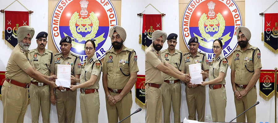 Jalandhar Police anti-drug campaign, Yudh Nashian Virudh initiative, Jalandhar anti-drug drive 2025, Commissioner of Police Jalandhar awards, Punjab police drug awareness, Police officers honored Jalandhar, Yudh Nashian Virudh recognition, Exemplary police service Punjab, Drug-free Punjab campaign, Jalandhar police anti-narcotics efforts- True Scoop