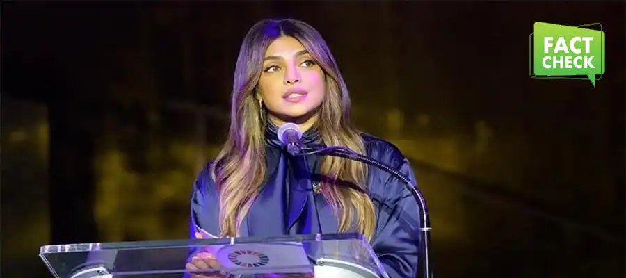 Priyanka Chopra, Priyanka Chopra fact Check, Priyanka Chopra Virgin Women Comment, Priyanka Chopra Good Manners Women, Good Manners Women Priyanka Chopra Comment, Fact Check, OTT- True Scoop