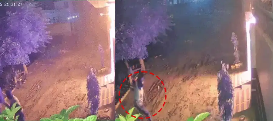Jalandhar Petrol Bomb Attack, Gandhi Nagar Adampur Petrol Bomb, Petrol Bomb Attack Gandhi Nagar Video, Jalandhar Hans Raj Petrol Bomb, Hans Raj Petrol Bomb Attack, Punjab- True Scoop