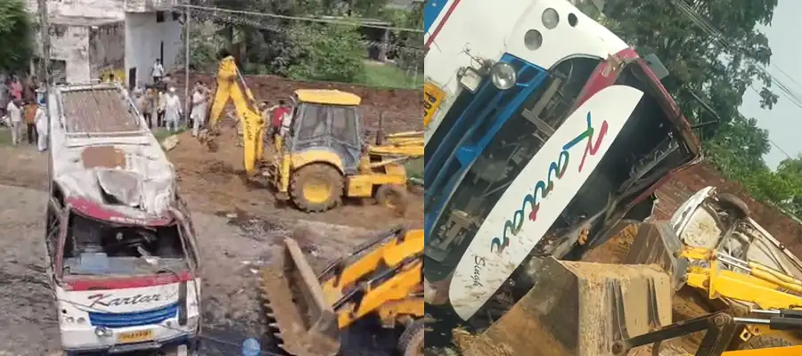 Hoshiarpur Bus Accident, Dasuha-Hajipur road Bus Accident, Punjab Road Accident Today, Hoshiarpur Road Accident Today, Bus Accident Adda Sagaran, Punjab- True Scoop