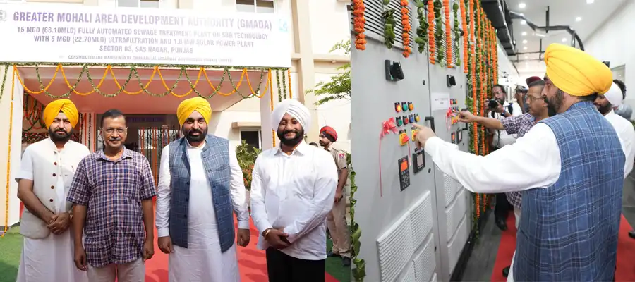 CM Mann 15 MGD capacity STP, Arvind Kejriwal, Arvind Kejriwal 15 MGD capacity STP, 15 MGD capacity STP Mohali, Rs 145 crore Mohali Project- True Scoop