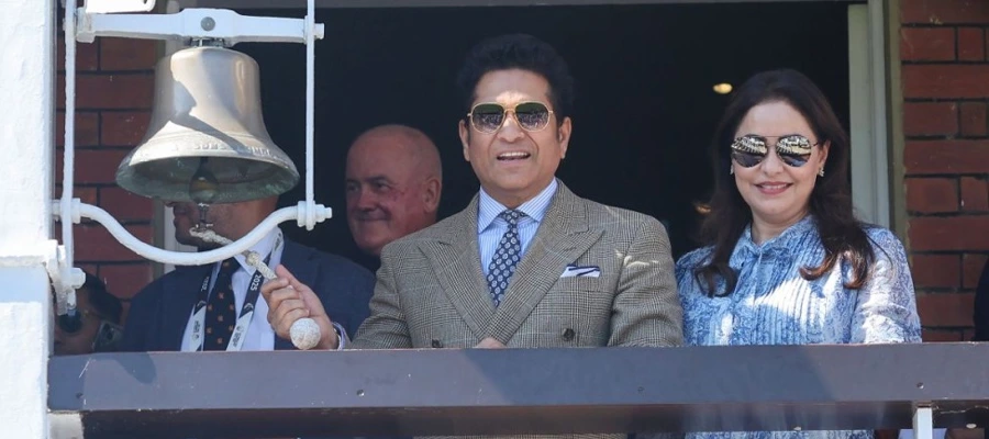 Sachin Tendulkar rings bell, Lord's Test 2025, Sachin at Lord's, five-minute bell Lord's, India vs England 3rd Test, Tendulkar Lord's honor, cricket legends at Lord's, Lord's Test day 1 ceremony, Sachin Tendulkar latest news, Lord's cricket ground tradition- True Scoop