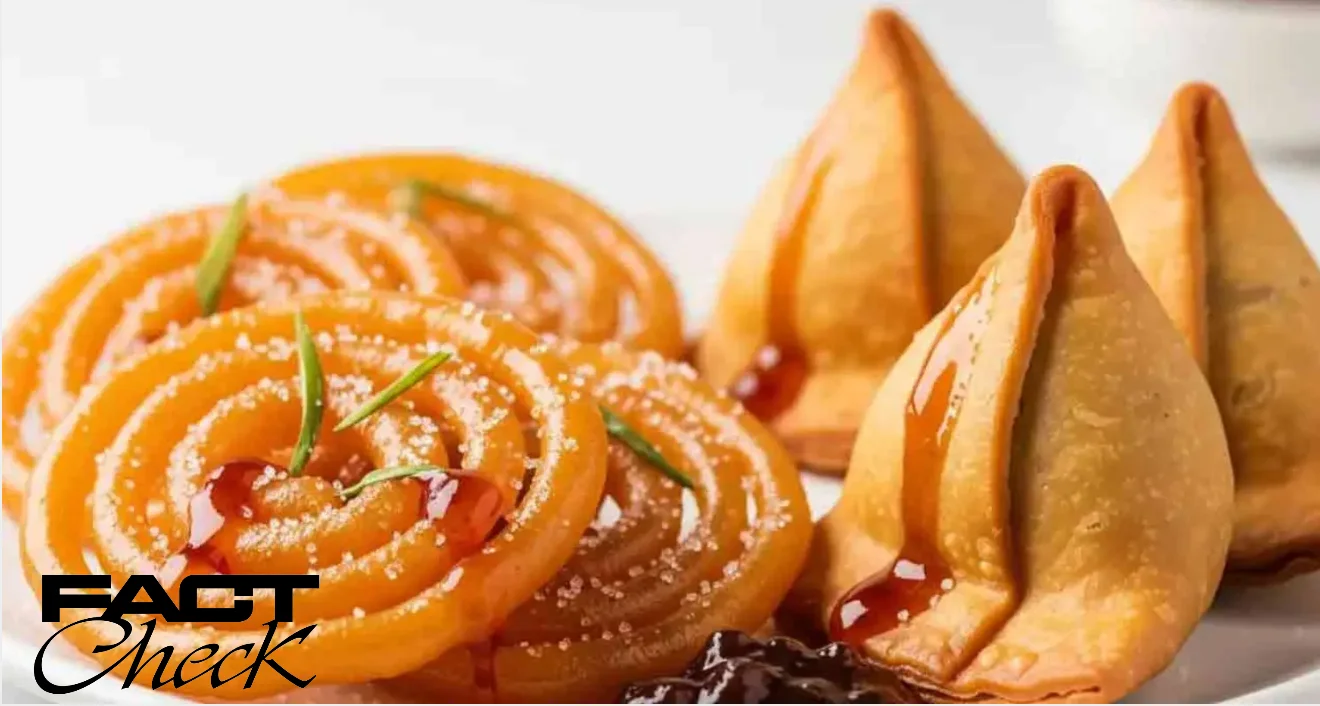 fake news samosa jalebi laddoo, Health Ministry food warning India, PIB fact check, samosa ban fake news, laddoo health warning, jalebi sugar advisory, NP-NCD program India, Indian snacks health advisory, Ministry of Health samosa claim, viral post samosa laddoo- True Scoop
